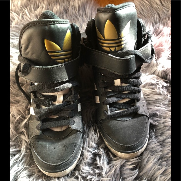 adidas high heel wedge sneakers